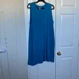 J.Jill Teal Cotton and Modal Dress